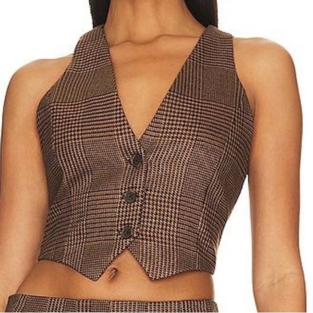 Alice + Olivia Classics Plaid Vest